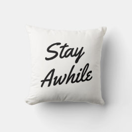 "しばらく滞在"の印刷の枕 クッション