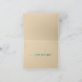 しばらく音沙汰無し"Haven't Heard From You For Awhile" 郵便ポスト カード (内部)
