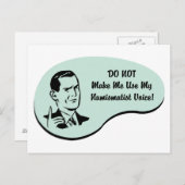 しびれ声 ポストカード (正面/裏面)