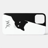 しぶい黒猫モノグラム Case-Mate iPhoneケース (裏面 (横))