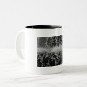 しぶきが付いているコーヒーのマグ ツートーンマグカップ (正面左)