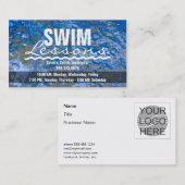 しぶきにきらめくな青海原にレッスンを泳がせます 名刺 (正面/裏面)