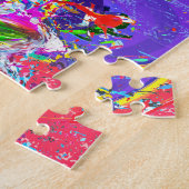 しぶきのあるライオン ジグソーパズル (側面)