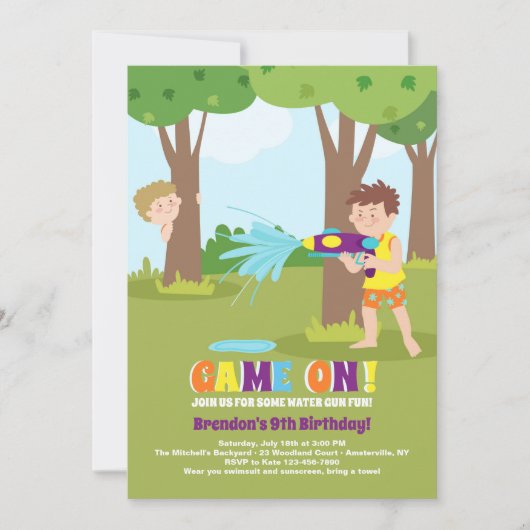 しぶきの戦いの招待状 招待状 (正面)