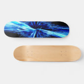 しぶきの抽象的なデジタルフラクタル スケートボード (横)