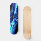 しぶきの抽象的なデジタルフラクタル スケートボード (正面)