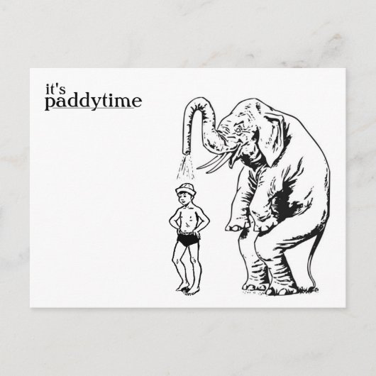 しぶきの浴室の郵便はがき ポストカード (正面)