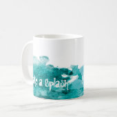 しぶきをカスタマイズ可能にさせて下さい コーヒーマグカップ (正面左)