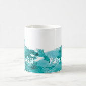 しぶきをカスタマイズ可能にさせて下さい コーヒーマグカップ (中央)