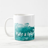 しぶきをカスタマイズ可能にさせて下さい コーヒーマグカップ (左)