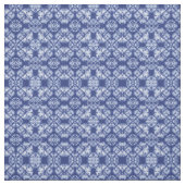 しぼりインディゴブルー絞り染め抽象芸術柄 ファブリック (見本)