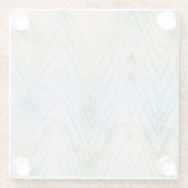 しぼりシェブロンアートパターンデコールガラスコースター ガラスコースター (裏面)