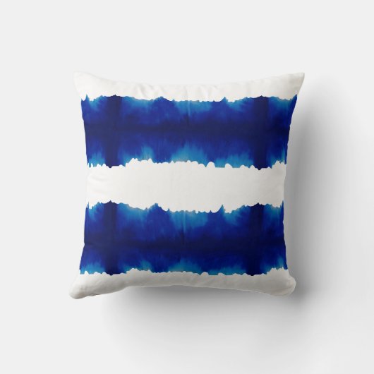 しぼりブモダンラージストライプ絞り染め クッション (裏面)