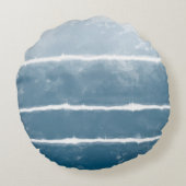 しぼりモダンレトログラデーション絞り染めヒッパイインディゴ ラウンドクッション (裏面)