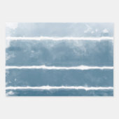 しぼりモダンレトログラデーション絞り染めヒッパイインディゴ ラッピングペーパーシート (正面3)