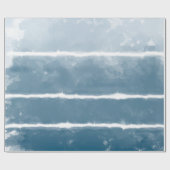 しぼりモダンレトログラデーション絞り染めヒッパイインディゴ ラッピングペーパー (フラット)