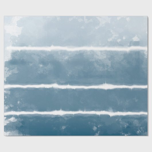しぼりモダンレトログラデーション絞り染めヒッパイインディゴ ラッピングペーパー (フラット)