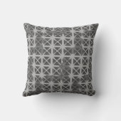 しぼり布房方グレー絞り染め枕 クッション (裏面)