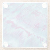 しぼり抽象芸術アートパターンデコールガラスコースター ガラスコースター (裏面)