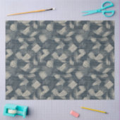 しぼり絞り染めインジゴ日本のブラシアート1 薄葉紙 (クラフト)