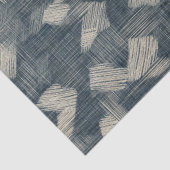 しぼり絞り染めインジゴ日本のブラシアート1 薄葉紙 (詳細)