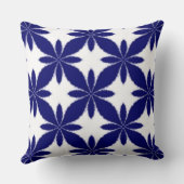 しぼり絞り染めスタイル幾何花模様 クッション (裏面)