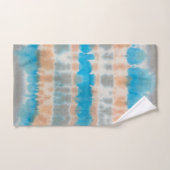 しぼり絞り染めブルーオレンジボホバスタオルセット バスタオルセット (ハンドタオル)