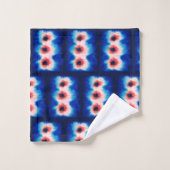 しぼり絞り染めブルーボーホバスタオルセット バスタオルセット (ウォッシュタオル)