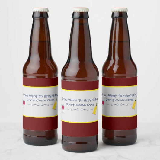しもしらふでいた来い ビールラベル (ボトル)