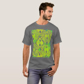 しゃがむカエルの緑 Tシャツ (正面フル)