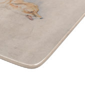 しゃがむキツネの勉強（John Frederick Lewis著） カッティングボード (角)