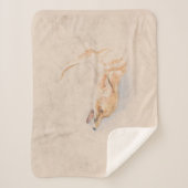 しゃがむキツネの勉強(John Frederick Lewis著) シェルパブランケット (正面)