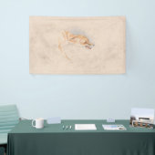 しゃがむキツネの勉強（John Frederick Lewis著） 横断幕 (トレードショー)