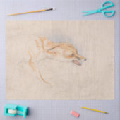 しゃがむキツネの勉強(John Frederick Lewis著) 薄葉紙 (クラフト)