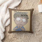 しゃっくりの本-枕-猫 クッション (ブランケット)