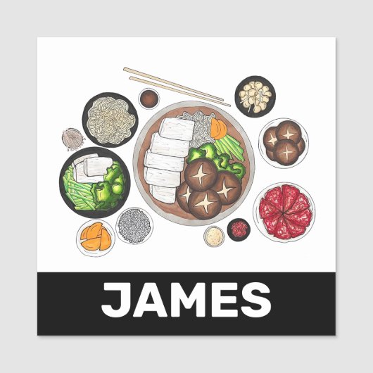 しゃぶしゃぶフードホッ日本のトポットレストラン 名札 (正面)