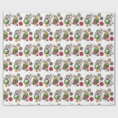 しゃぶしゃぶ日本日本の料理鍋 ラッピングペーパー (フラット)