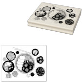 しゃぶしゃぶ日本日本の料理鍋 ラバースタンプ (押印)