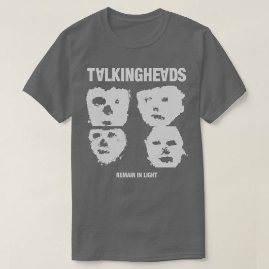 しゃべっている頭は真っ白のままである Tシャツ (デザイン正面)