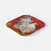 しゃもじ鶏 7インチ 角型紙皿セット ペーパープレート (傾斜あり)