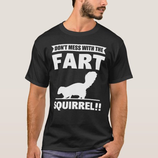 しゃれたリスのスカンクを台無しにしちゃ駄目 Tシャツ (正面)