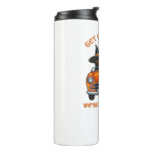 しゃれた猫がTシャツをヘキシング タンブラー (回転左)