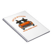 しゃれた猫がTシャツをヘキシング ノートブック (右側)