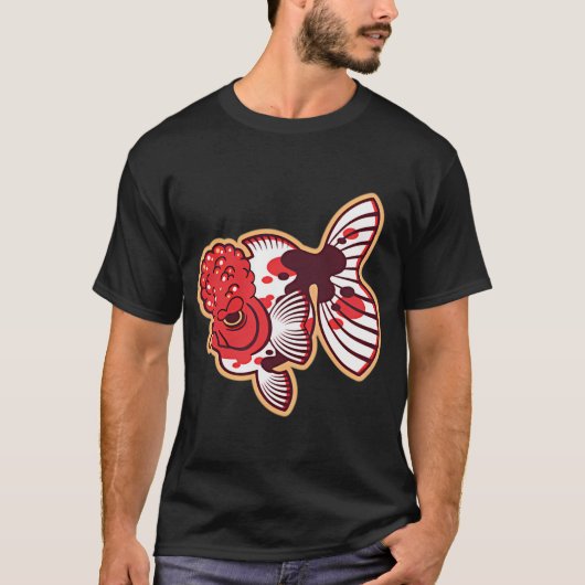 しゃれた鯉のはねる水しぶき Tシャツ (正面)