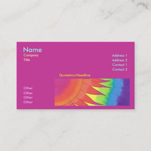 しゃれているな名刺 名刺 (正面)