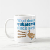 しゃれのアヒルのクォーク コーヒーマグカップ (左)