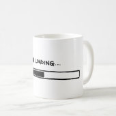 しゃれのローディング コーヒーマグカップ (正面右)
