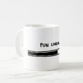 しゃれのローディング コーヒーマグカップ (正面左)