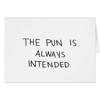 しゃれは常に意図されています