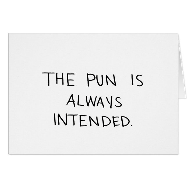 しゃれは常に意図されています (正面横)